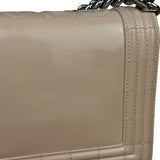 Chanel Cream Patent Leather Boy Flap Bag 2012