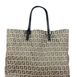 Fendi FF Vintage Canvas Tote Bag