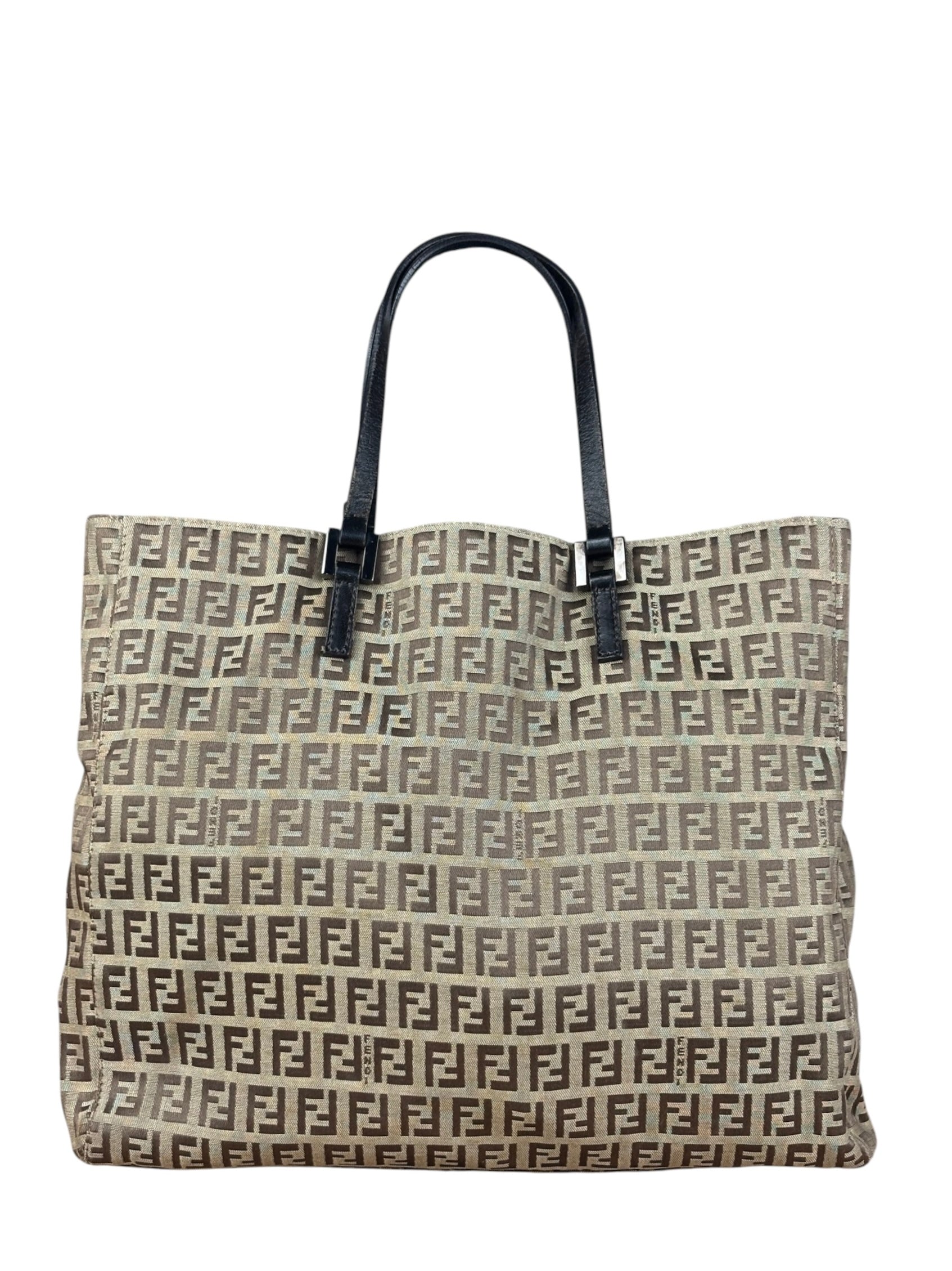 Fendi FF Vintage Canvas Tote Bag