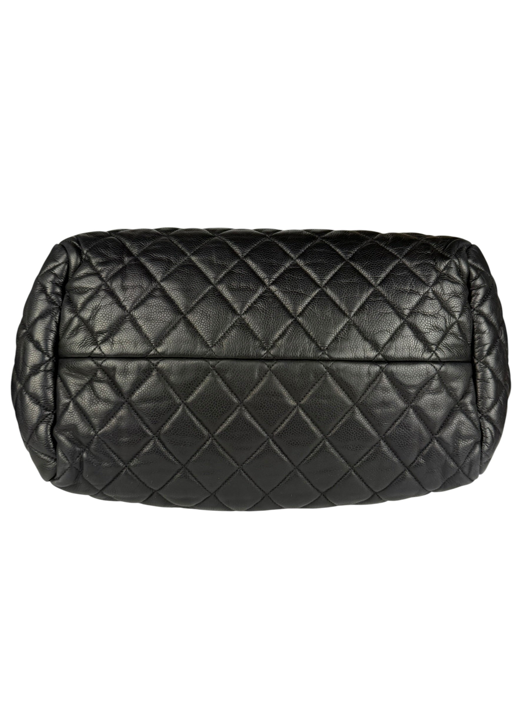Chanel Black Caviar Quilted Coco Cocoon Bowler Bag 2009