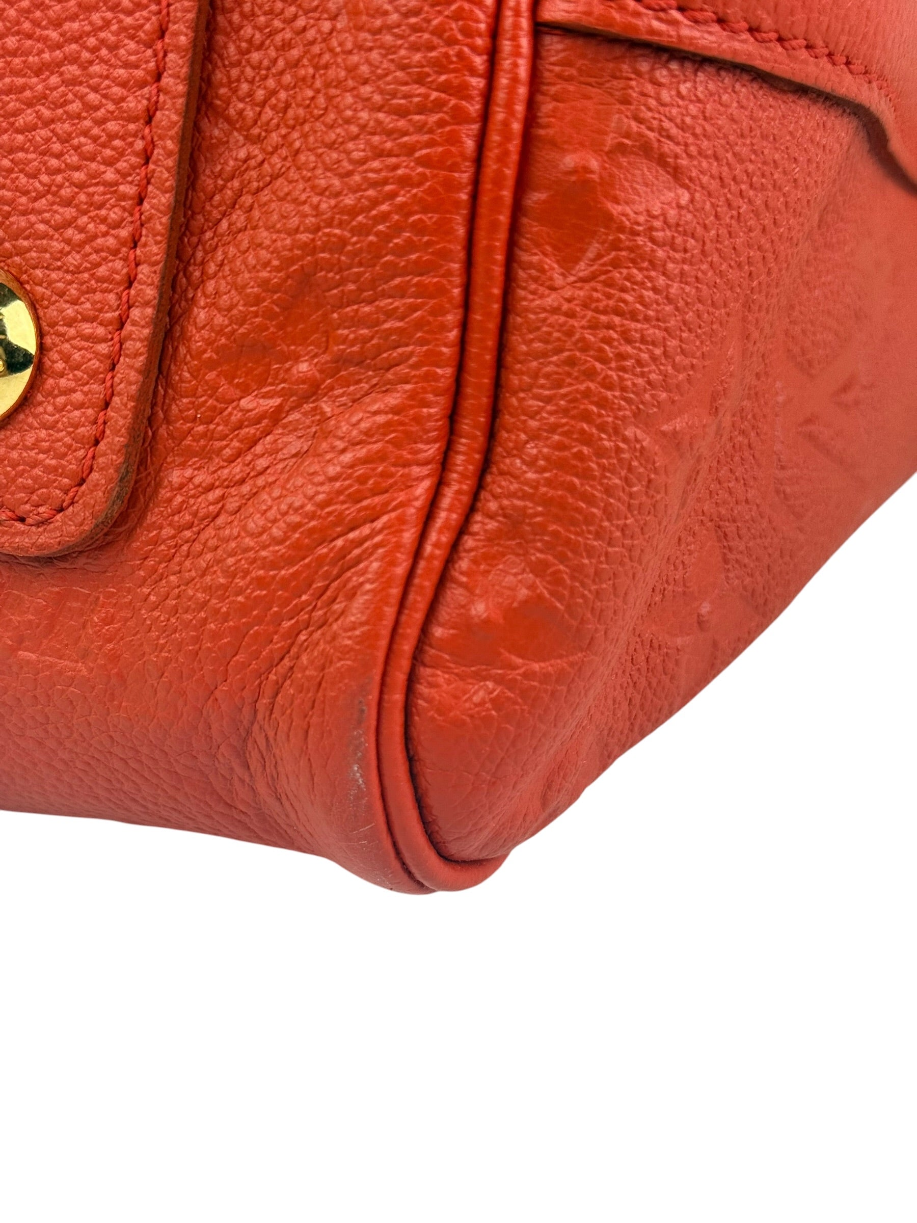 Louis Vuitton Orange Monogram Empreinte Speedy Bandouliere 30