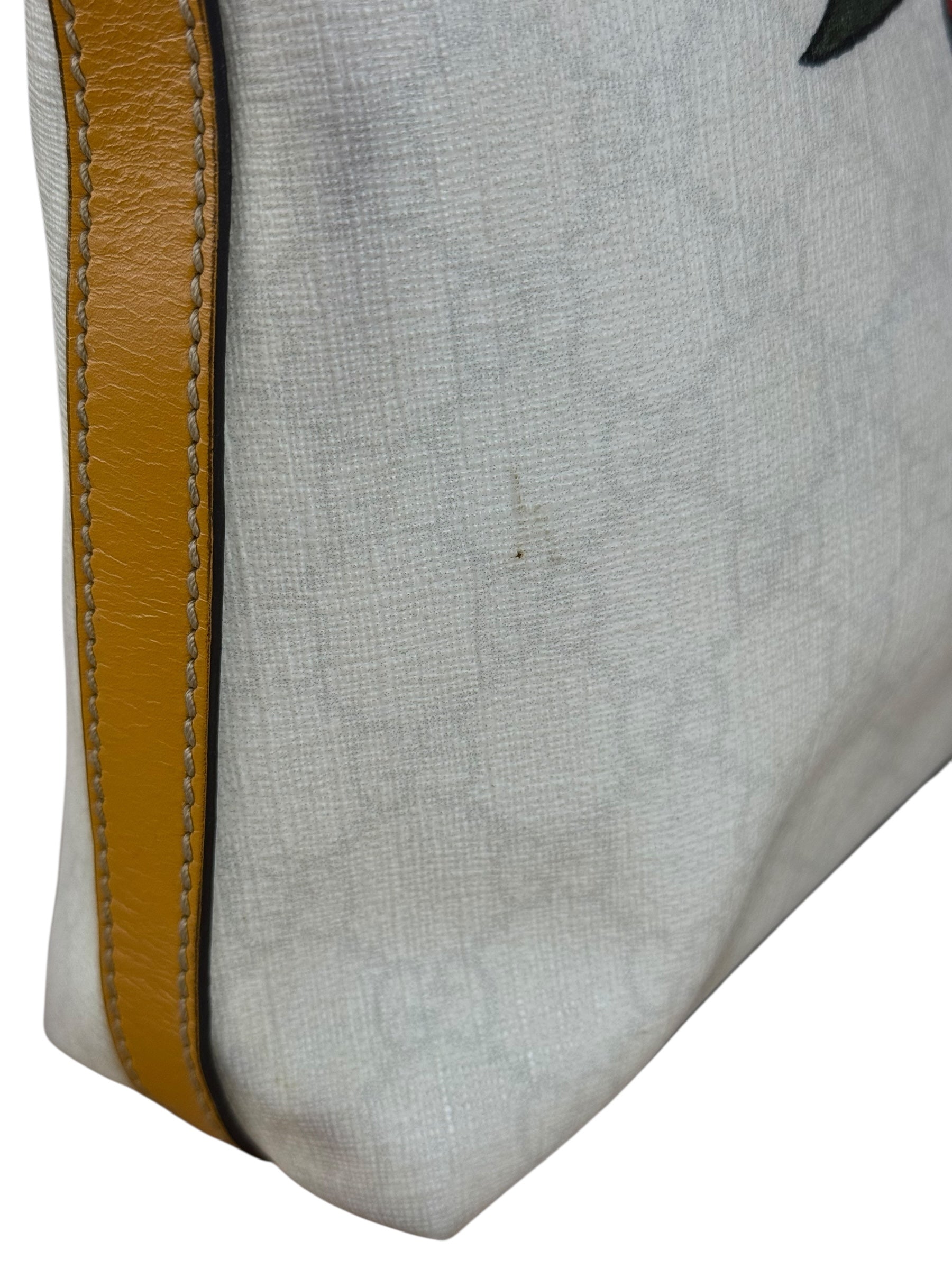 Gucci Vintage Tattoo Heart GG Shoulder Bag