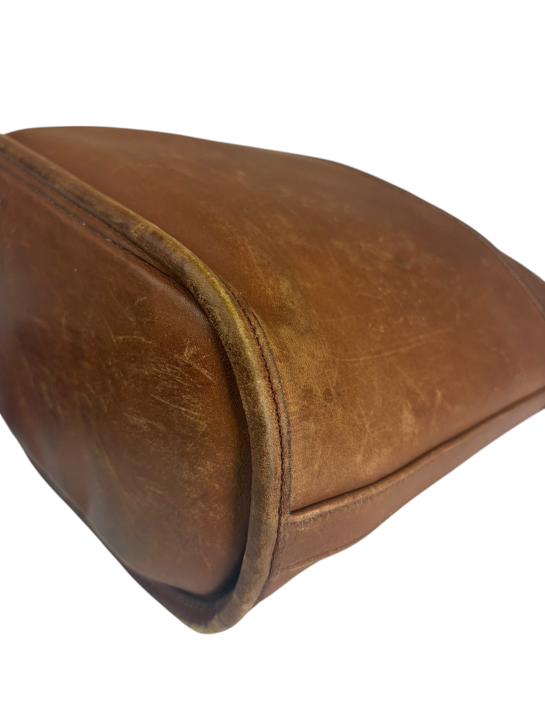Coach Vintage Brown Leather Legacy Zip Crossbody Bag