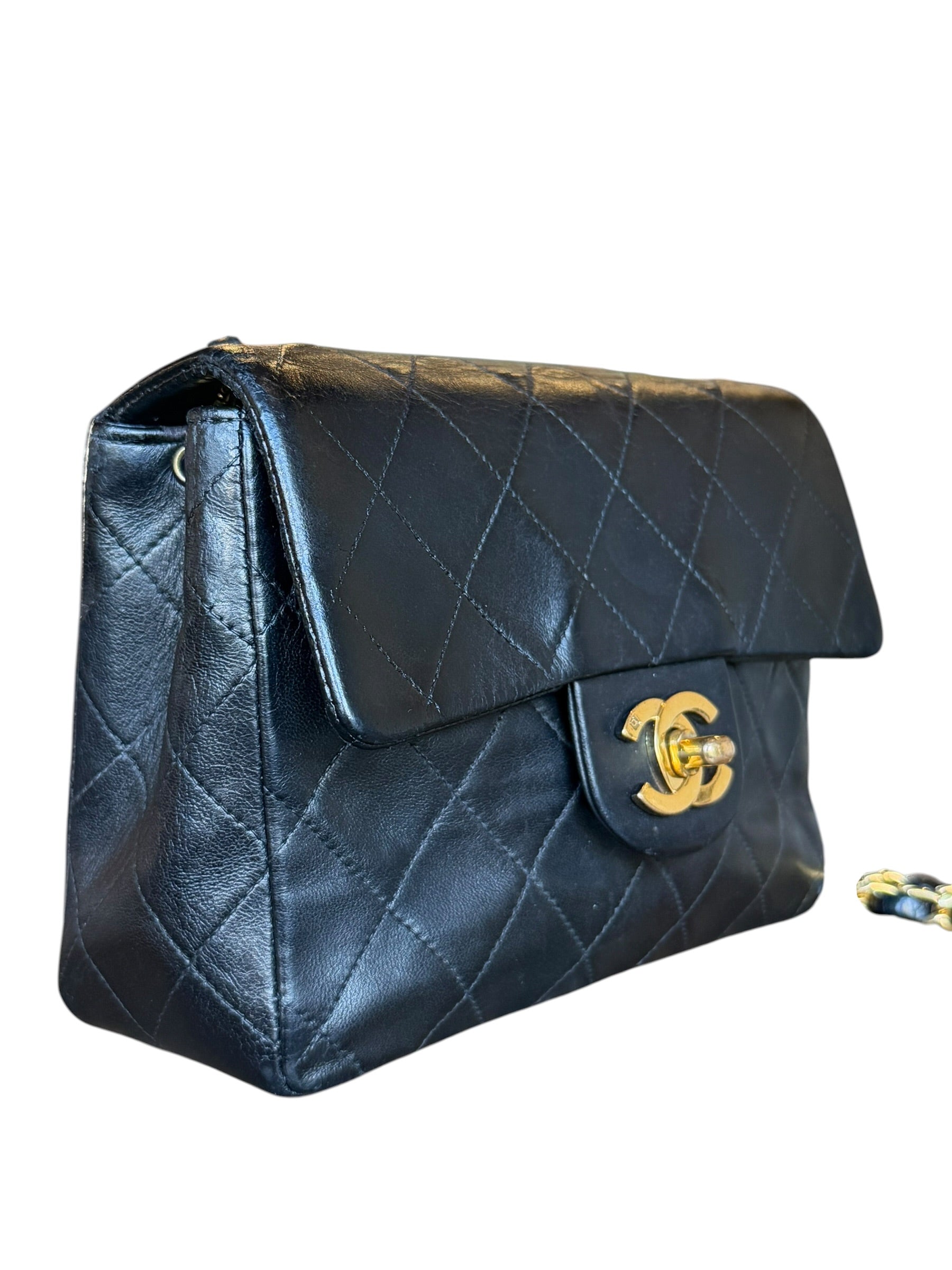 Chanel Black Leather Classic Mini Flap Bag ‘94-‘96