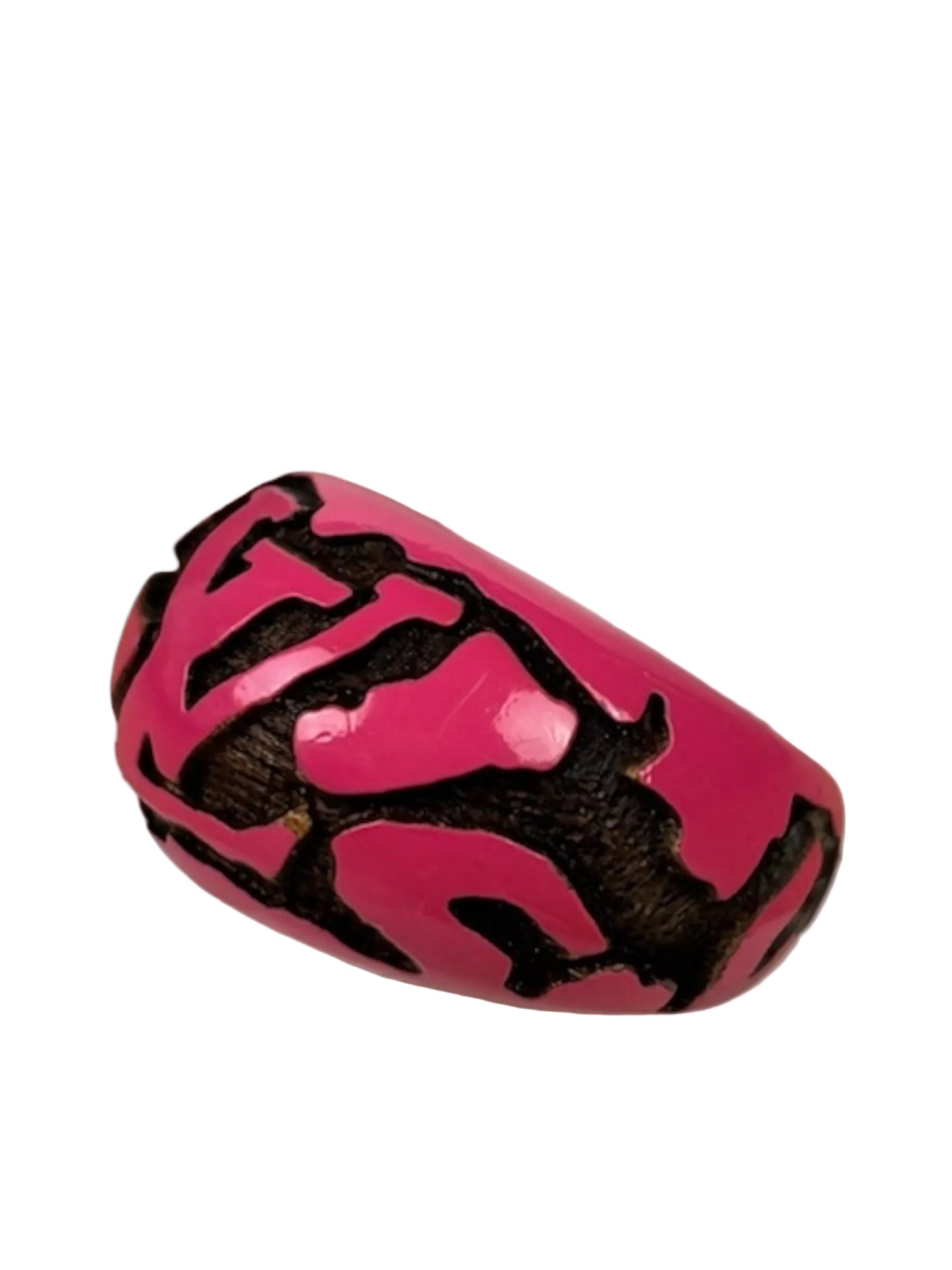 Louis Vuitton Pink GA0079 Leo Monogram Wood Ring M