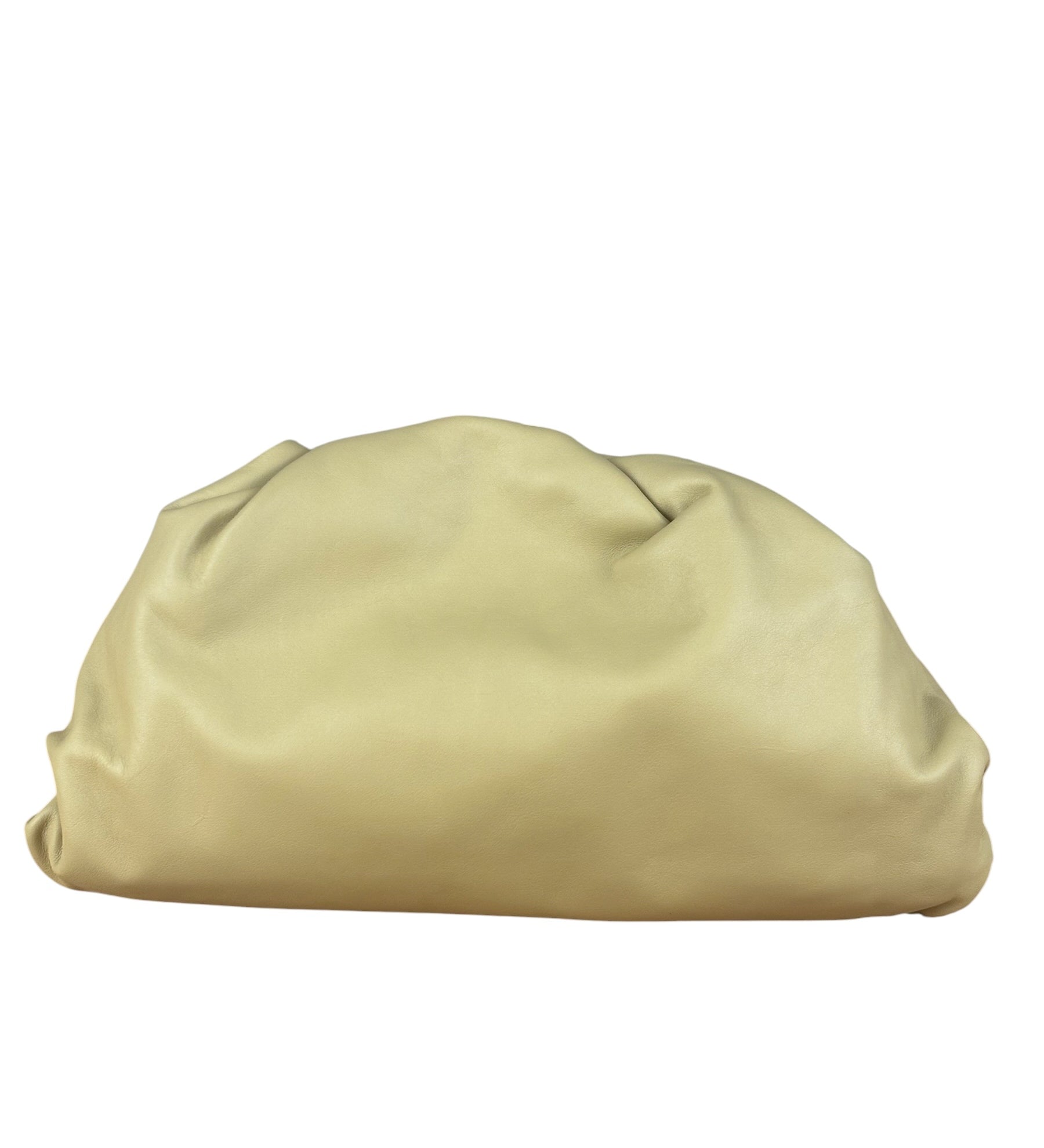 Bottega Veneta Beige Leather Pouch Clutch