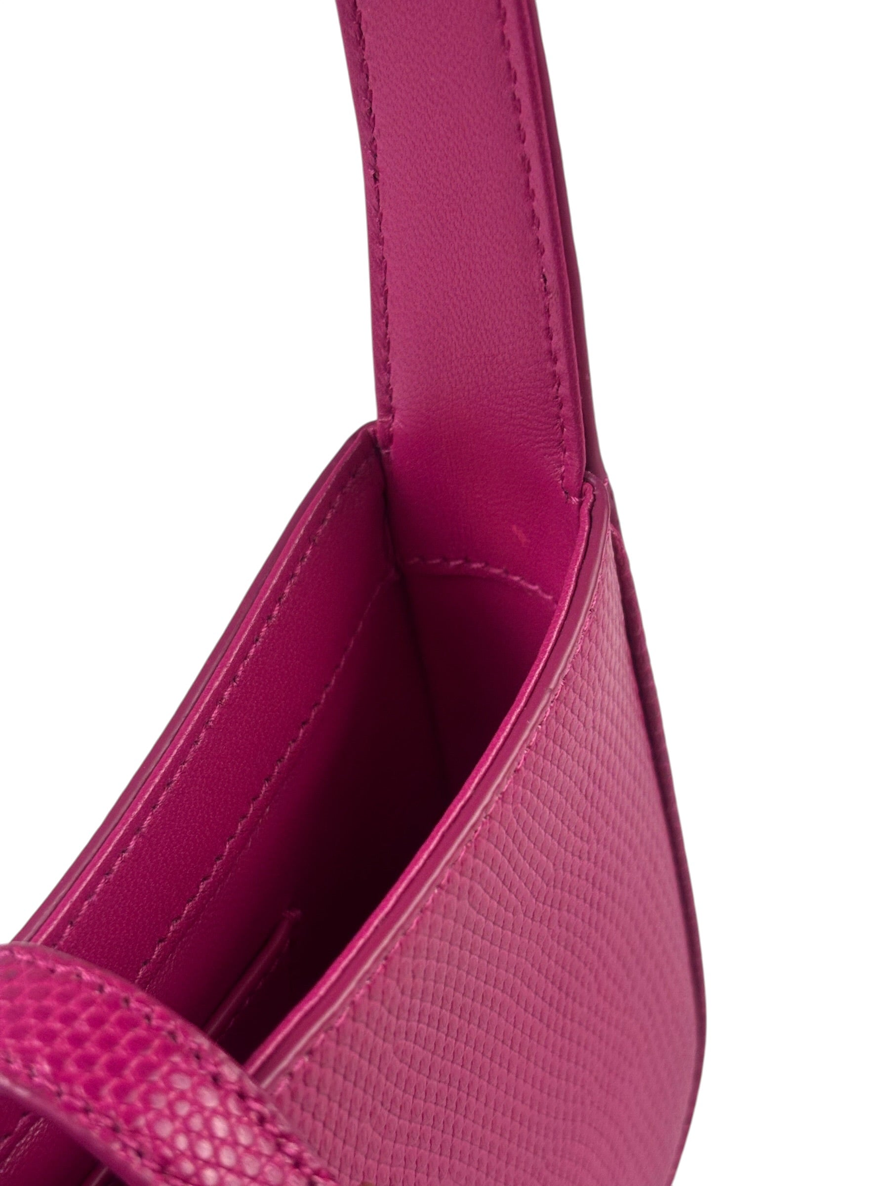 Yves Saint Laurent Pink Leather 5 Á 7 Mini Hobo Bag