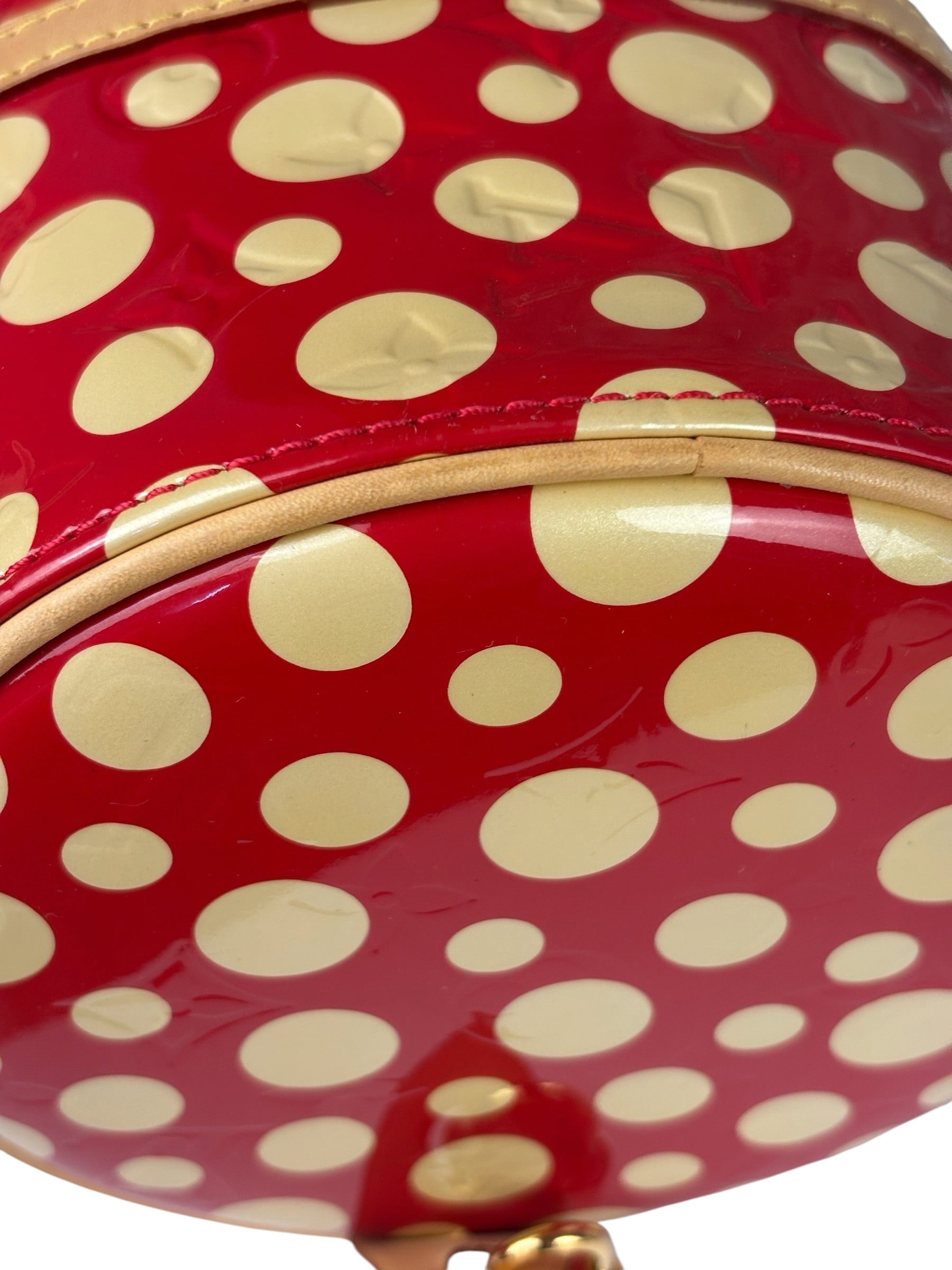 Louis Vuitton x Yayoi Kusama Red/Yellow Vernis Dot Infinity Papillon 30