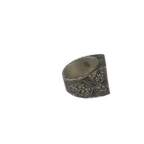 Fendi Silver Maxi Logo Ring