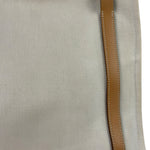 Hermes Beige/Brown Leather Trim Cabalicol Tote