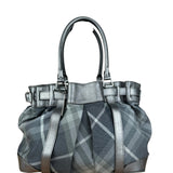 Burberry Vintage Grey Nova Check Shoulder Bag