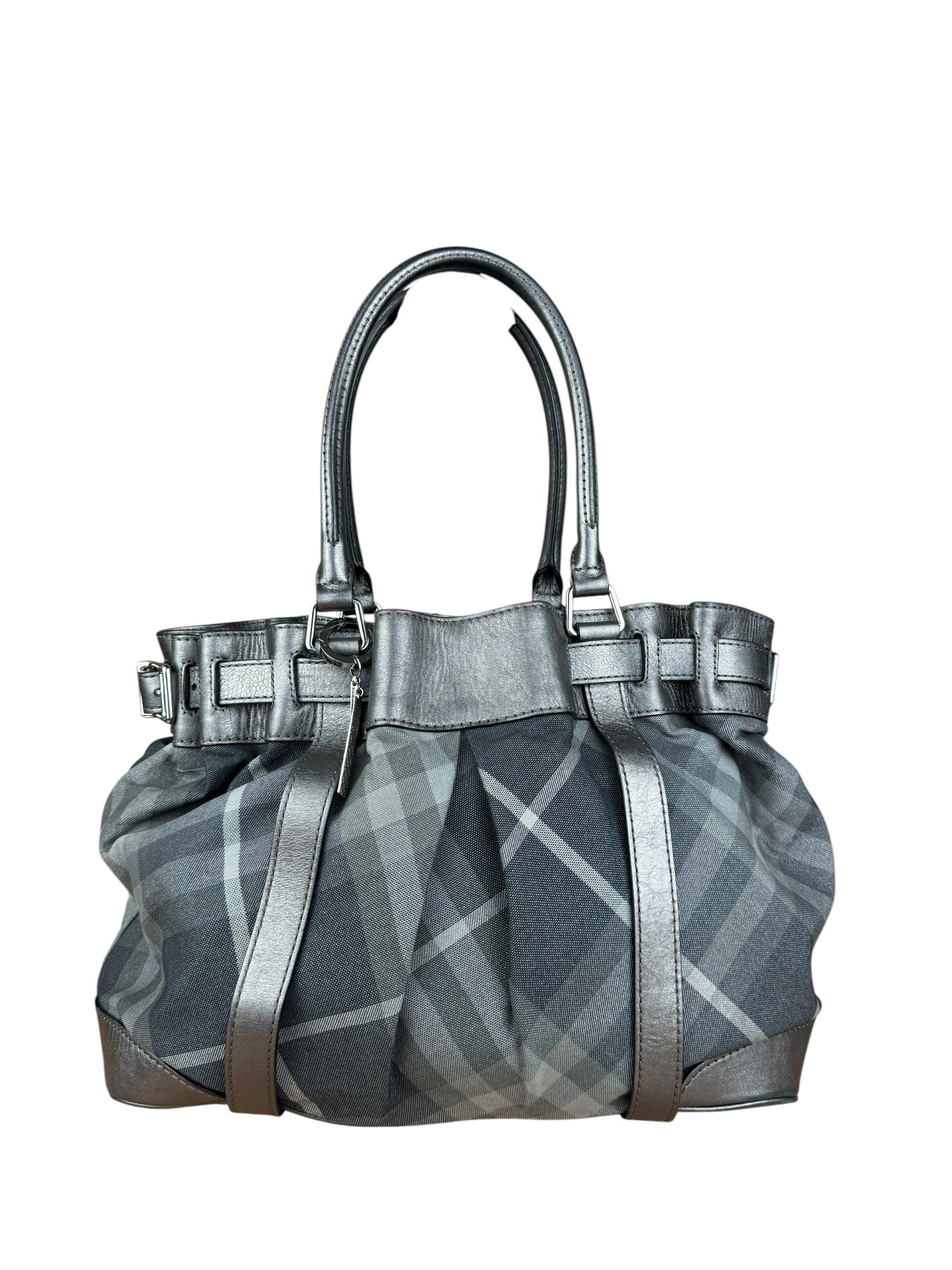 Burberry Vintage Grey Nova Check Shoulder Bag