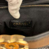 Chanel 31 Black Leather Quilted Shopping Clutch Shoulder Bag 2018