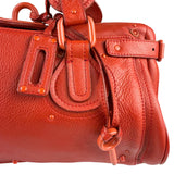 Chloé Vintage Red Leather Paddington Bag (Broken Lock