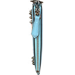 Fendi Monsters Blue Leather Key Wallet
