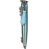 Fendi Monsters Blue Leather Key Wallet