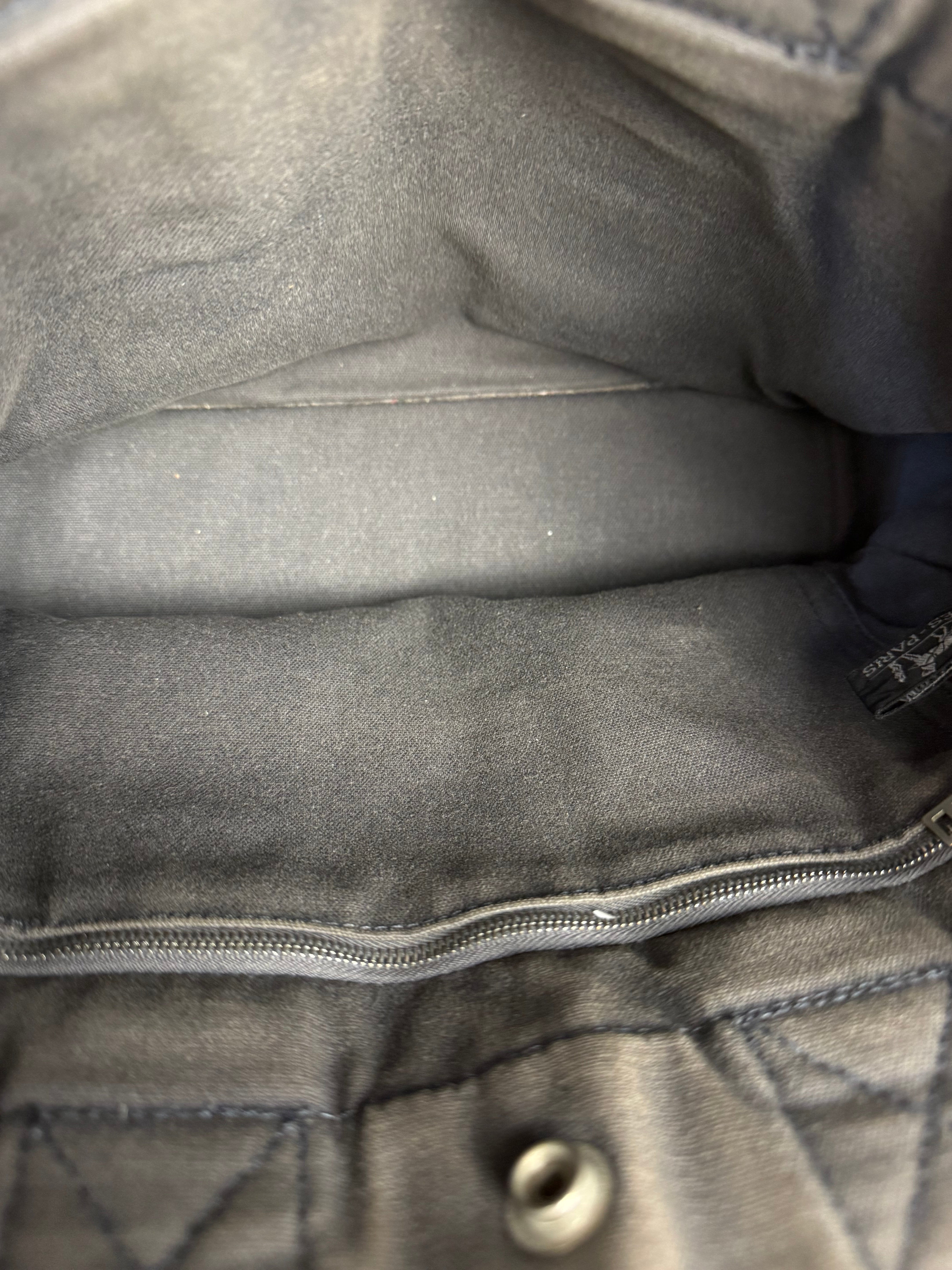 Hermes Grey Canvas Fourre Tout PM