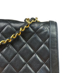 Chanel Black Quilted Leather Chain Flap Bag
