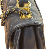 Chanel Navy Quilted Lambskin Small Trendy Flap Bag