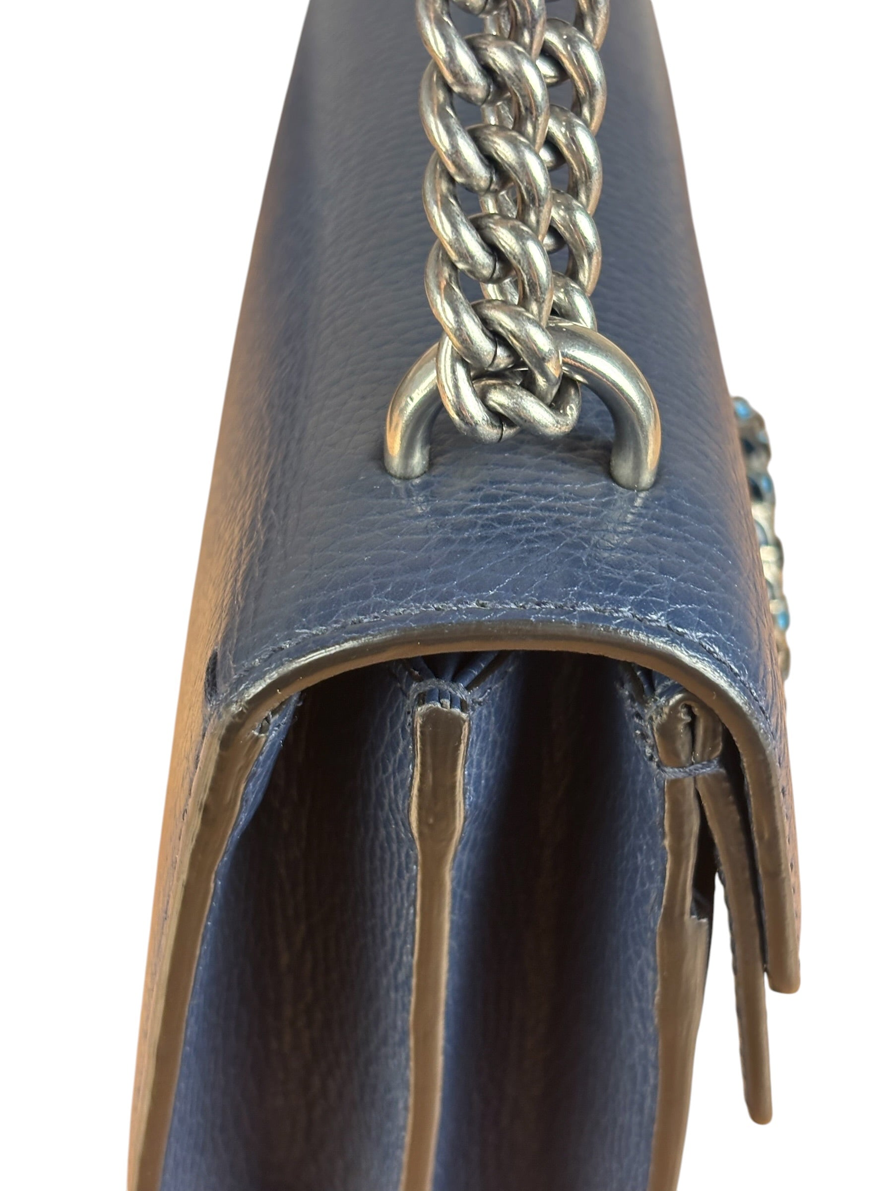 Gucci Navy Blue Dionysus Shoulder Bag
