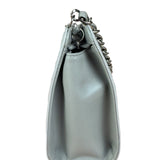 Chanel Vintage Grey Patent Leather Lucky Symbols Icon Pochette 1989