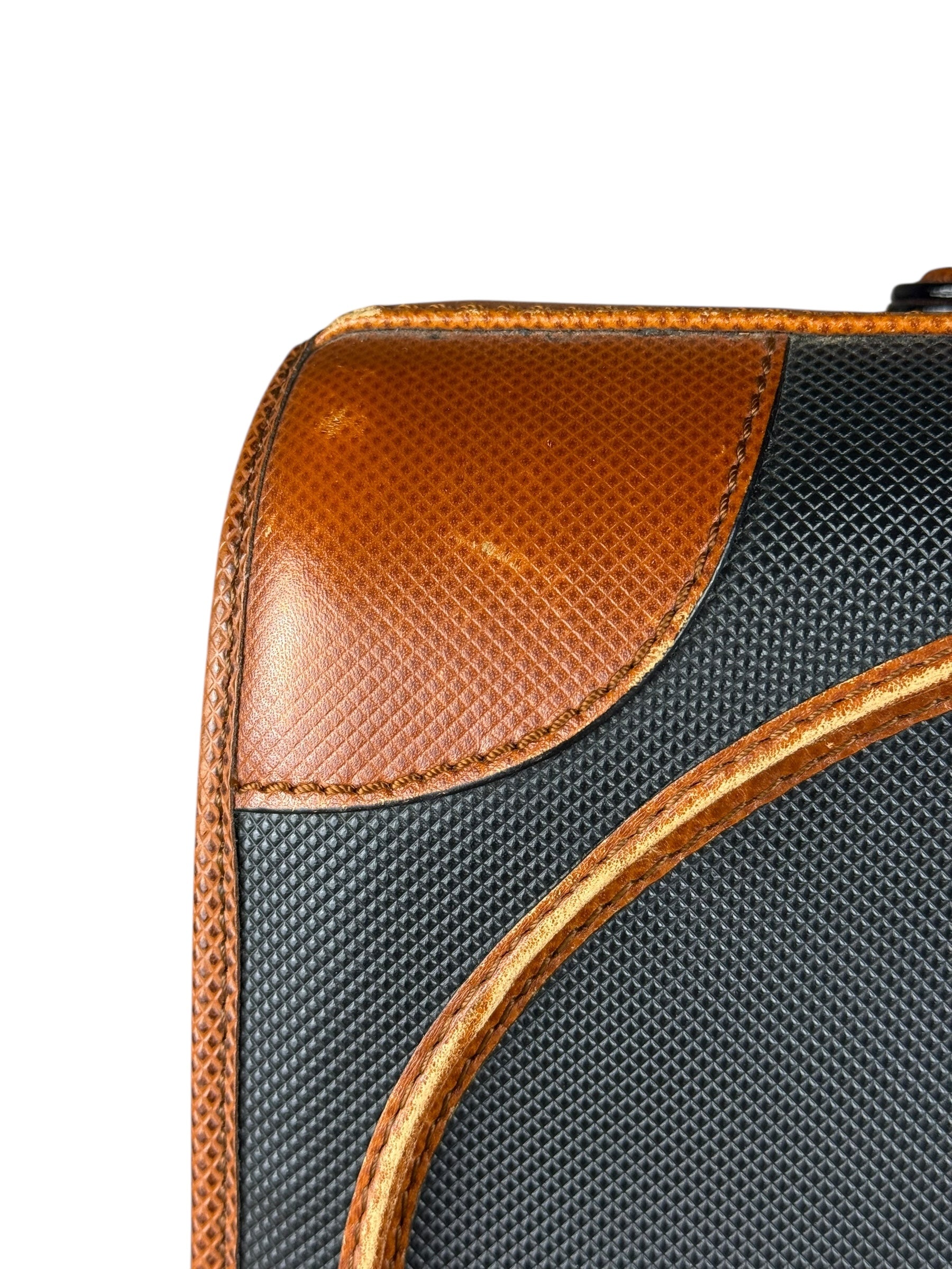 Bottega Veneta Vintage Travel Case Black/Brown