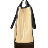 Gucci Cream/Beige Patent Leather Square Hand Bag