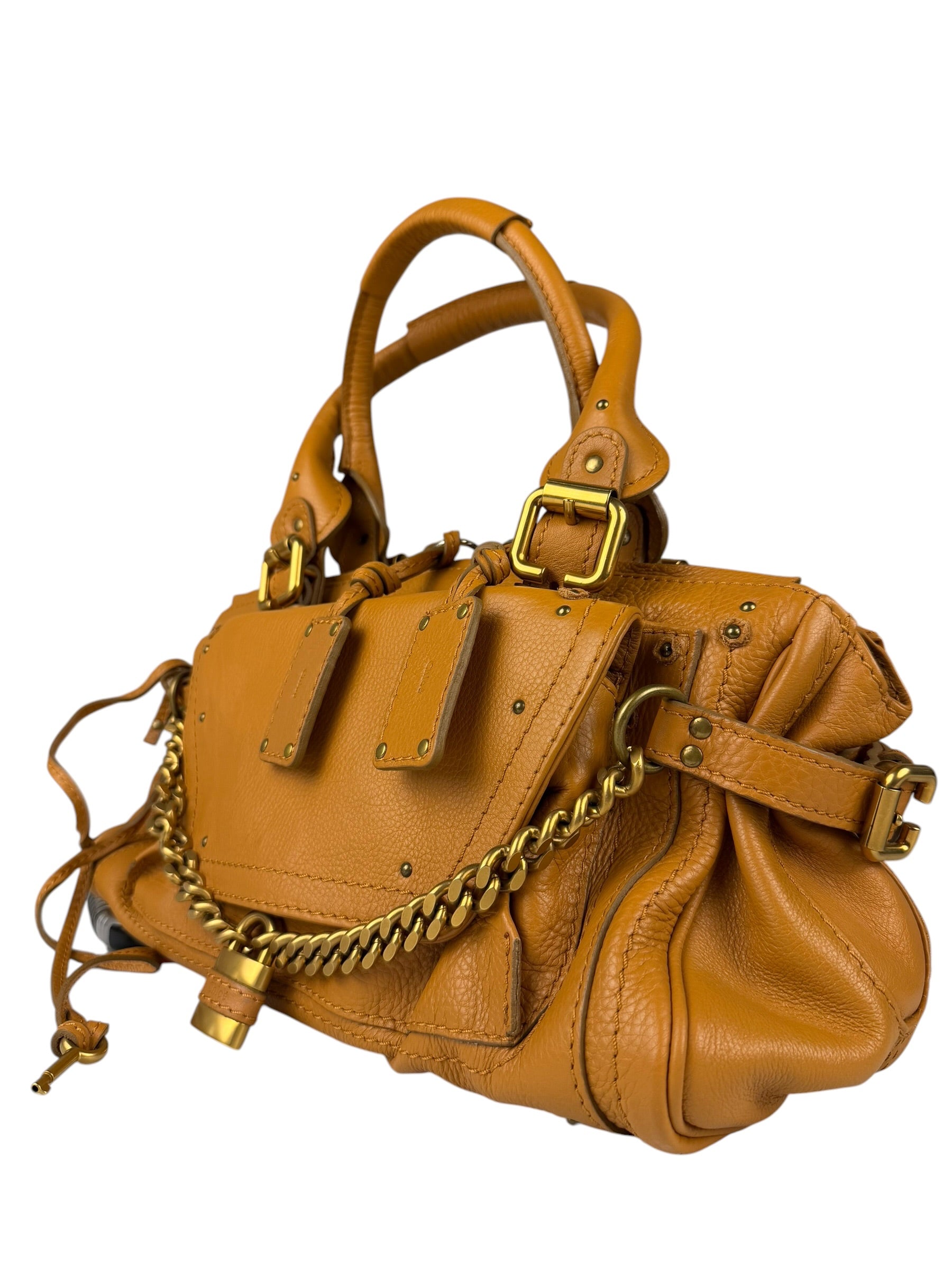 Chloe Tan Brown Leather Paddington Shoulder Bag