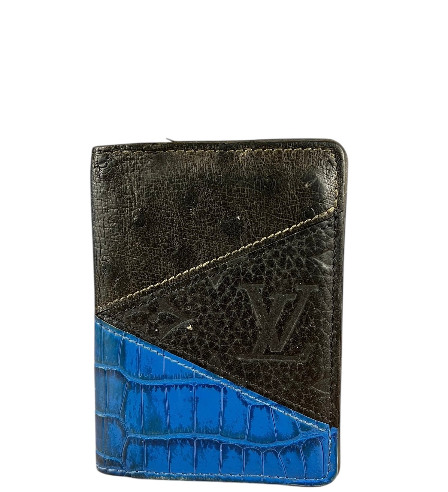 Louis Vuitton Ostrich Croc Pocket Organizer Wallet