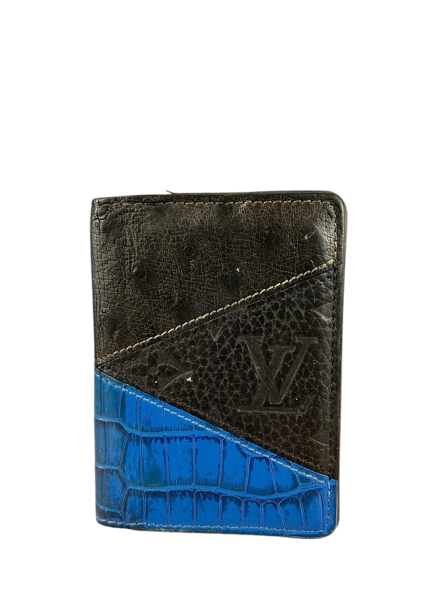Louis Vuitton Ostrich Croc Pocket Organizer Wallet
