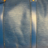 Louis Vuitton Blue Epi Leather Keepall 45