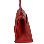 Balenciaga Red Leather Hourglass Small Two-Way Bag