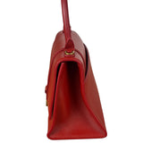 Balenciaga Red Leather Hourglass Small Two-Way Bag