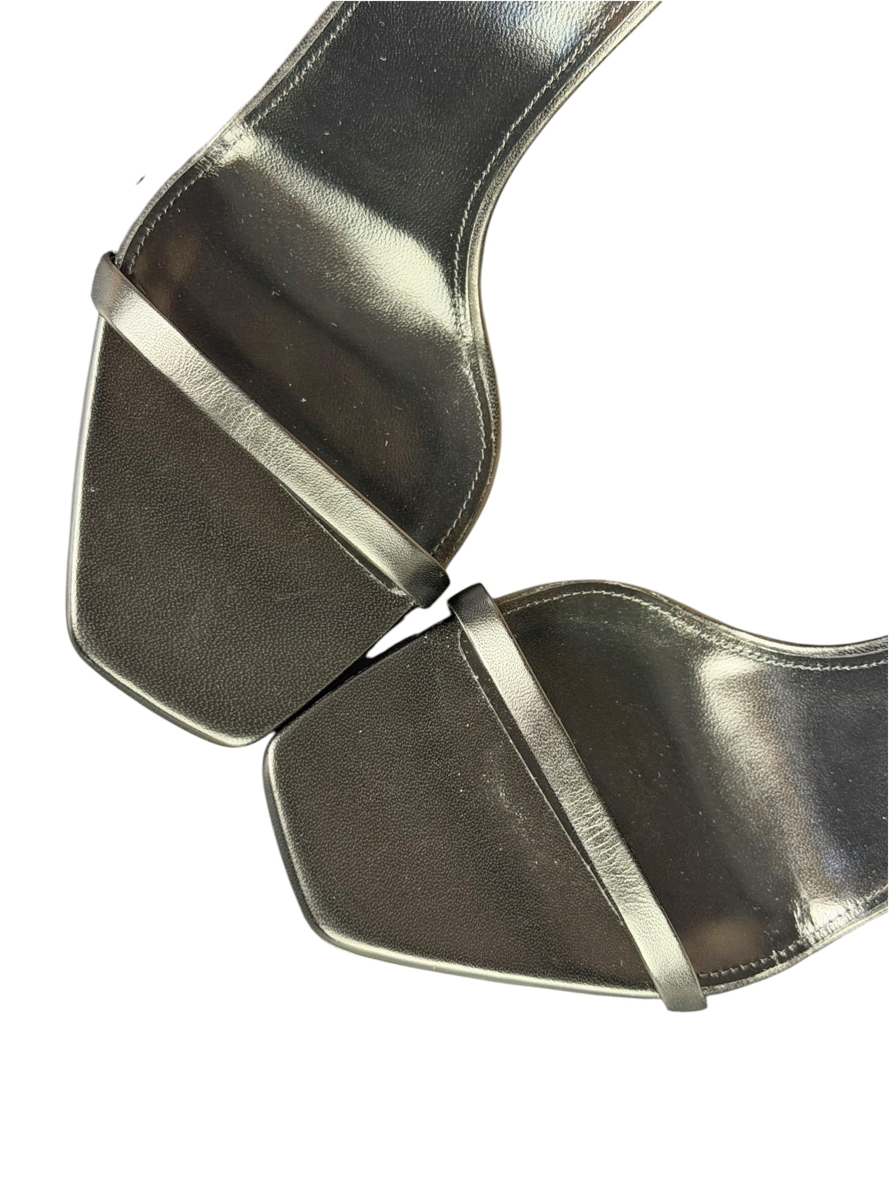 YSL Black Opyum YSL Logo Heels