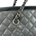 Chanel Grey Iridescent Quilted Leather Chic Bowling Shoulder Bag 2010