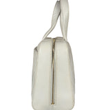 Chanel White CC Lambskin Wild Stitch Handbag 2003
