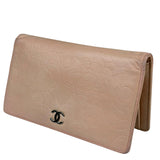 Chanel Light Pink Camila Leather Long Wallet