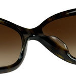 Chanel Brown 5309-B-A Crystal Baguette Bijou Cat-Eye Sunglasses