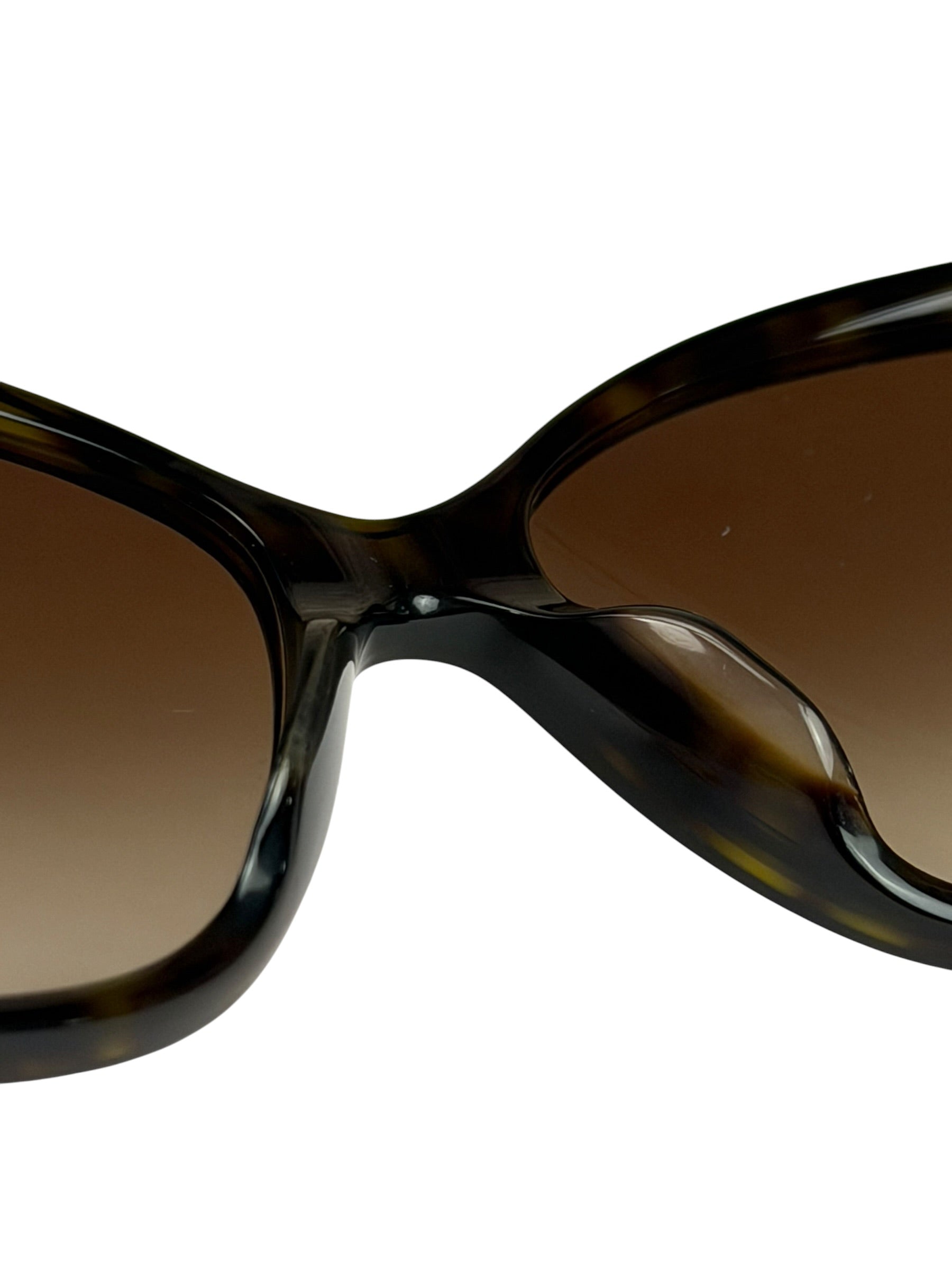 Chanel Brown 5309-B-A Crystal Baguette Bijou Cat-Eye Sunglasses
