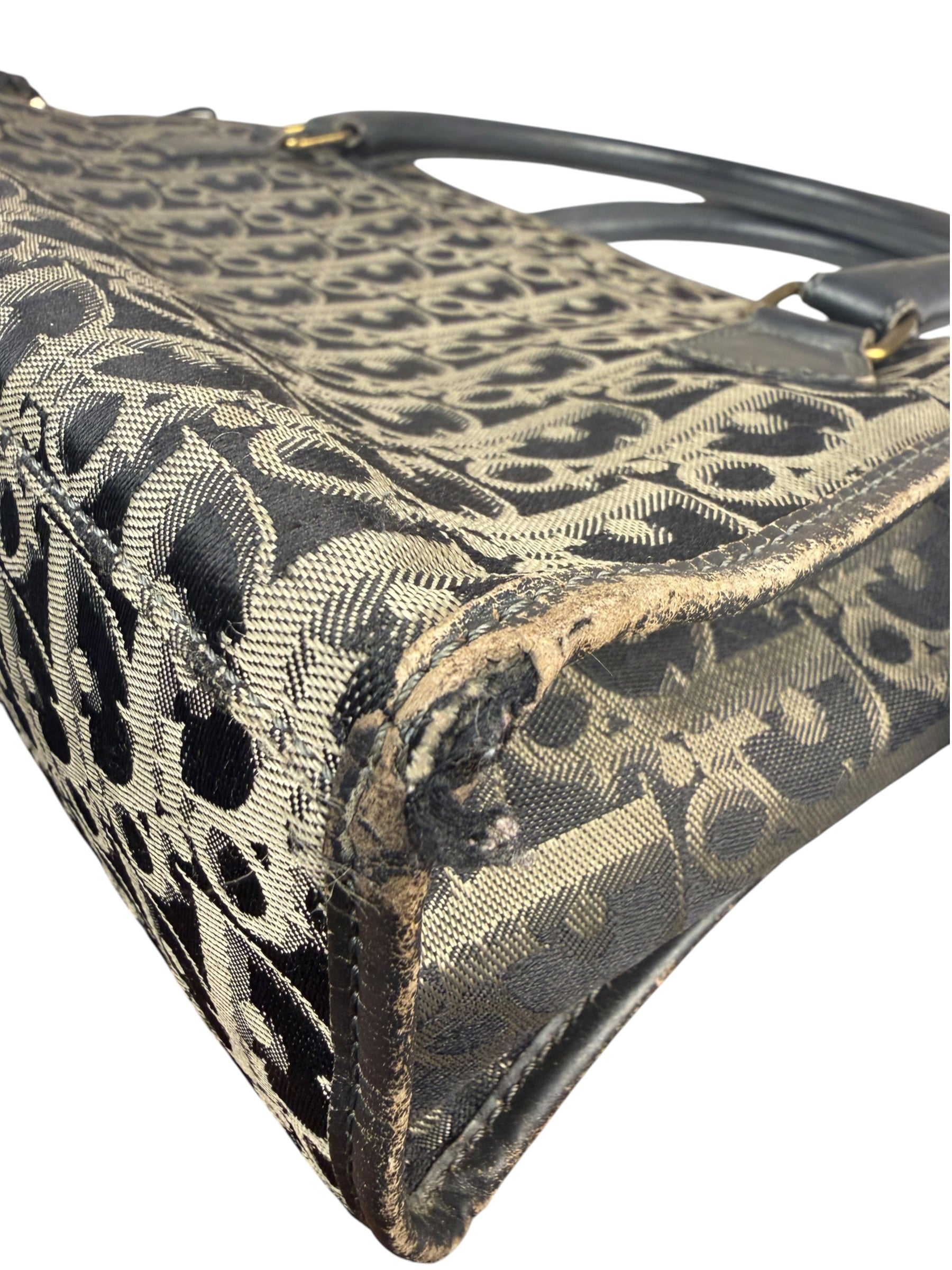 Christian Dior Black/Grey Trotter Handbag