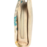 Loewe Vintage Floral Print Suede Handbag