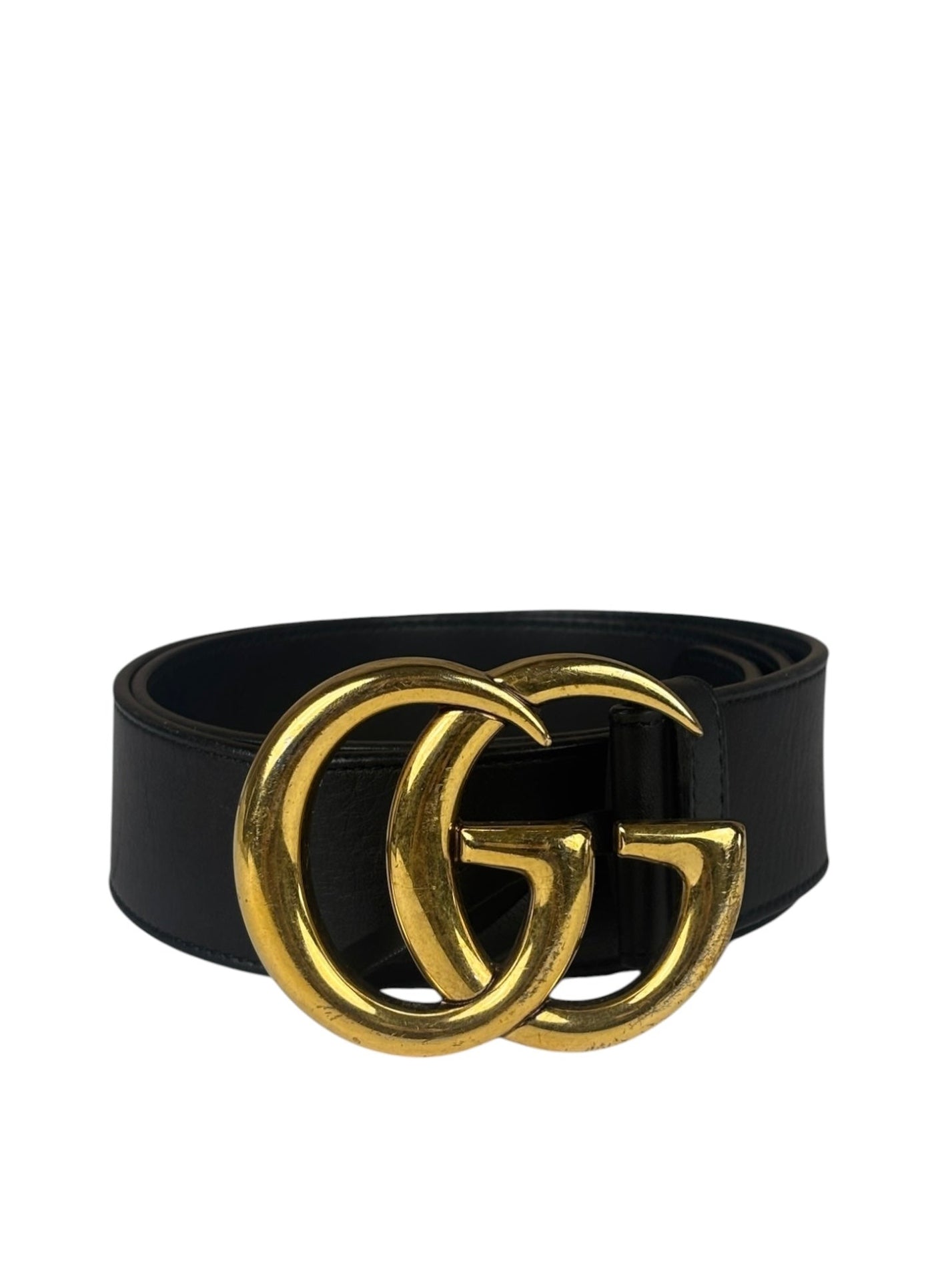 Gucci Black GG-Buckle Belt