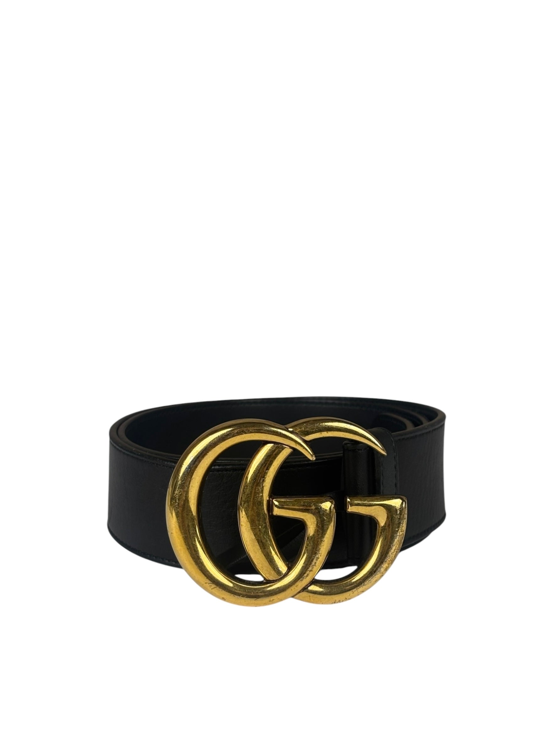 Gucci Black GG-Buckle Belt