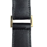 Gucci Black Canvas Leather Trim Shoulder Bag