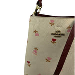 Coach Cream/Burgundy Small Town Bucket Bag