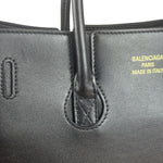 Balenciaga Black Leather Bel Air Carry All Two-Way Bag