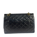 Chanel Black Quilted Leather Double Flap Small Bag