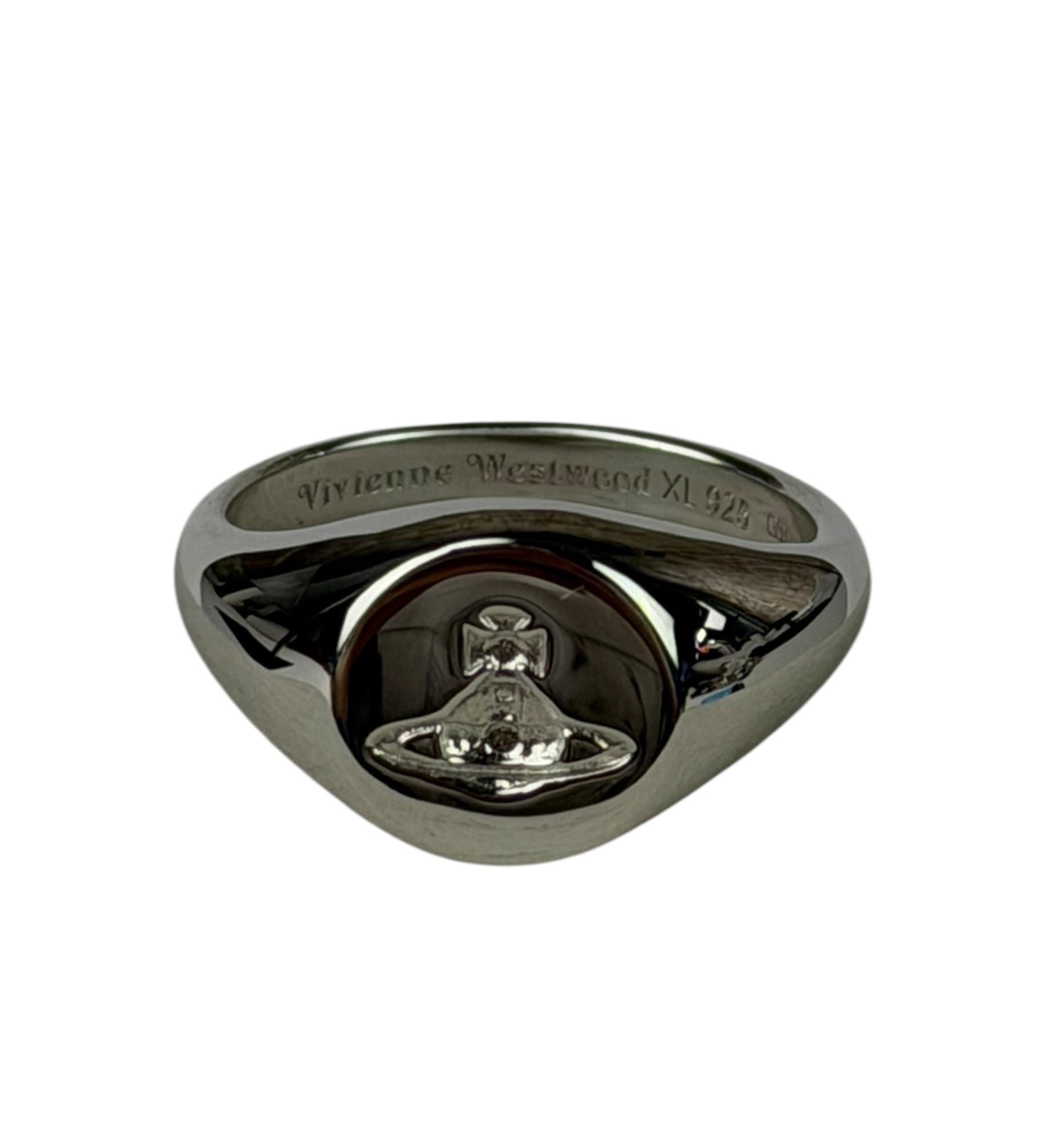 Vivienne Westwood Silver Logo Seal Ring
