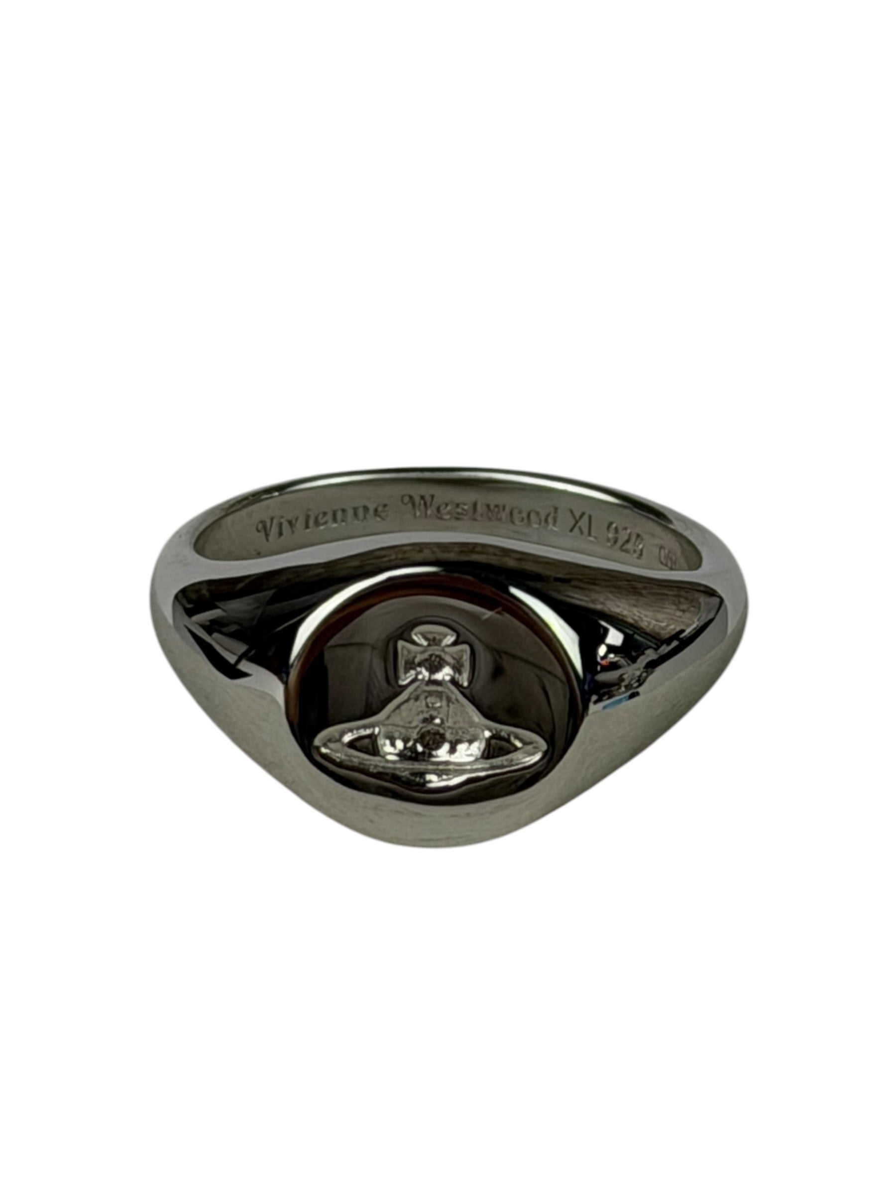 Vivienne Westwood Silver Logo Seal Ring