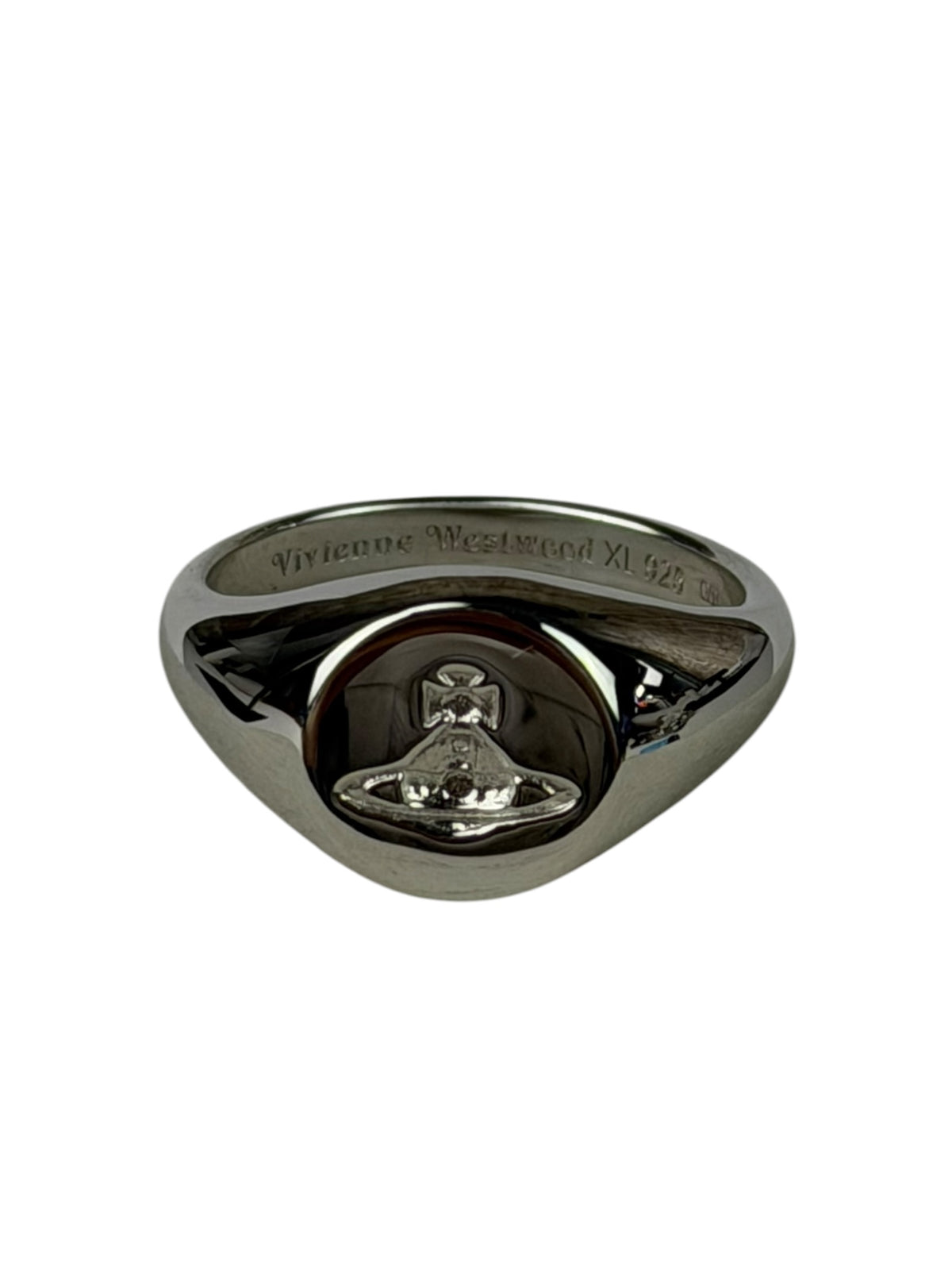 Vivienne Westwood Silver Logo Seal Ring